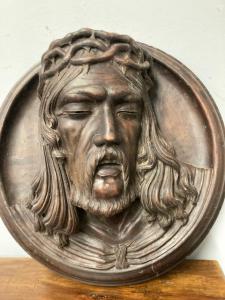 Antique 18th century walnut sculpture of Christ's Passion